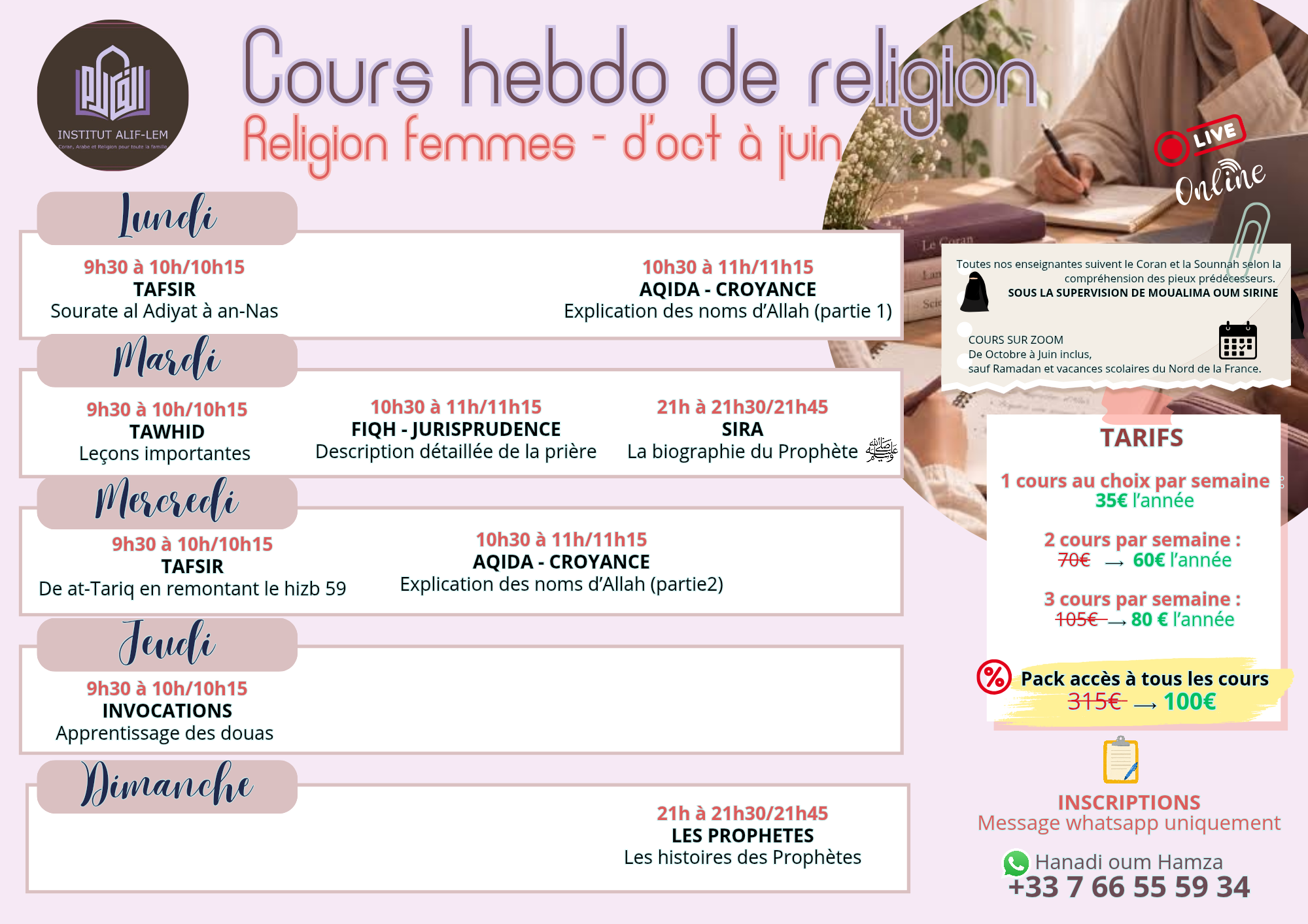 Religion année femmes